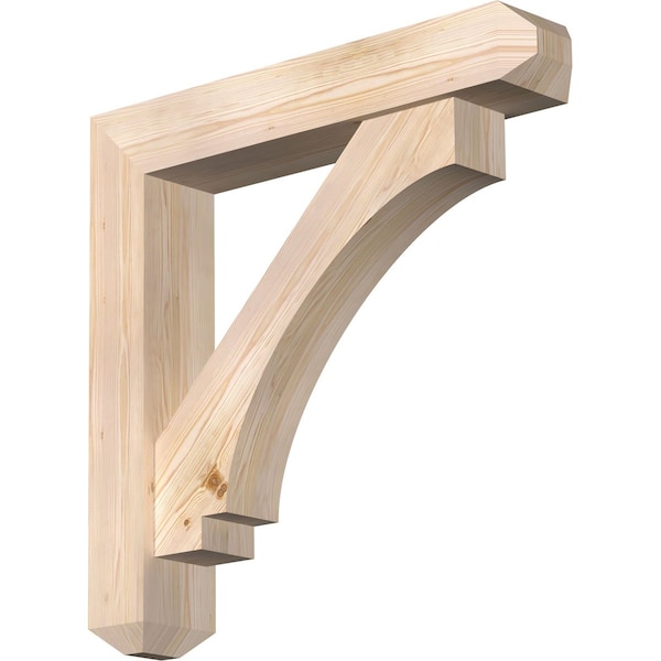 Ekena Millwork Imperial Craftsman Smooth Bracket w/ Offset Brace, Douglas Fir, 7 1/2"W x 40"D x 40"H BKT0806X40X40IMP04SDF - main